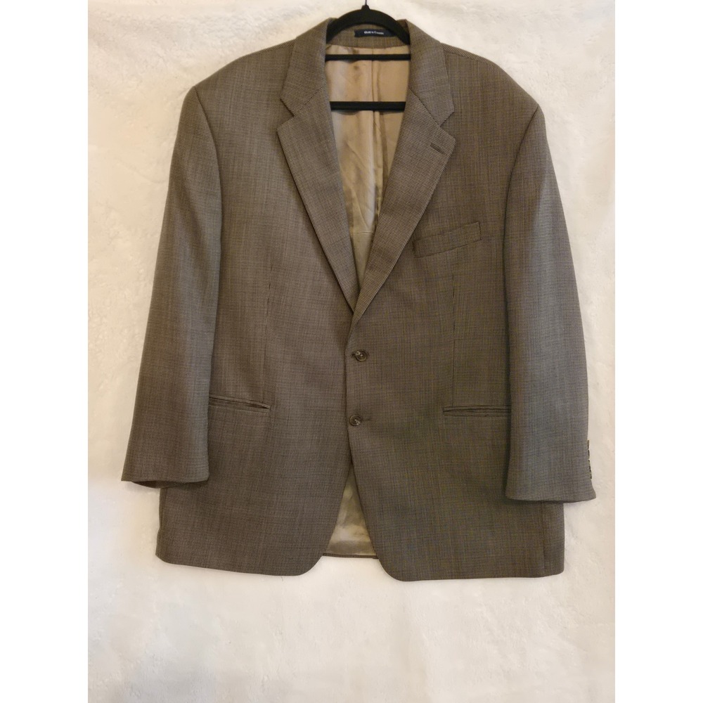 Lauren Ralph Lauren Mens‎ 48R Brown Wool Houndstooth Blazer Sport Coat Canada